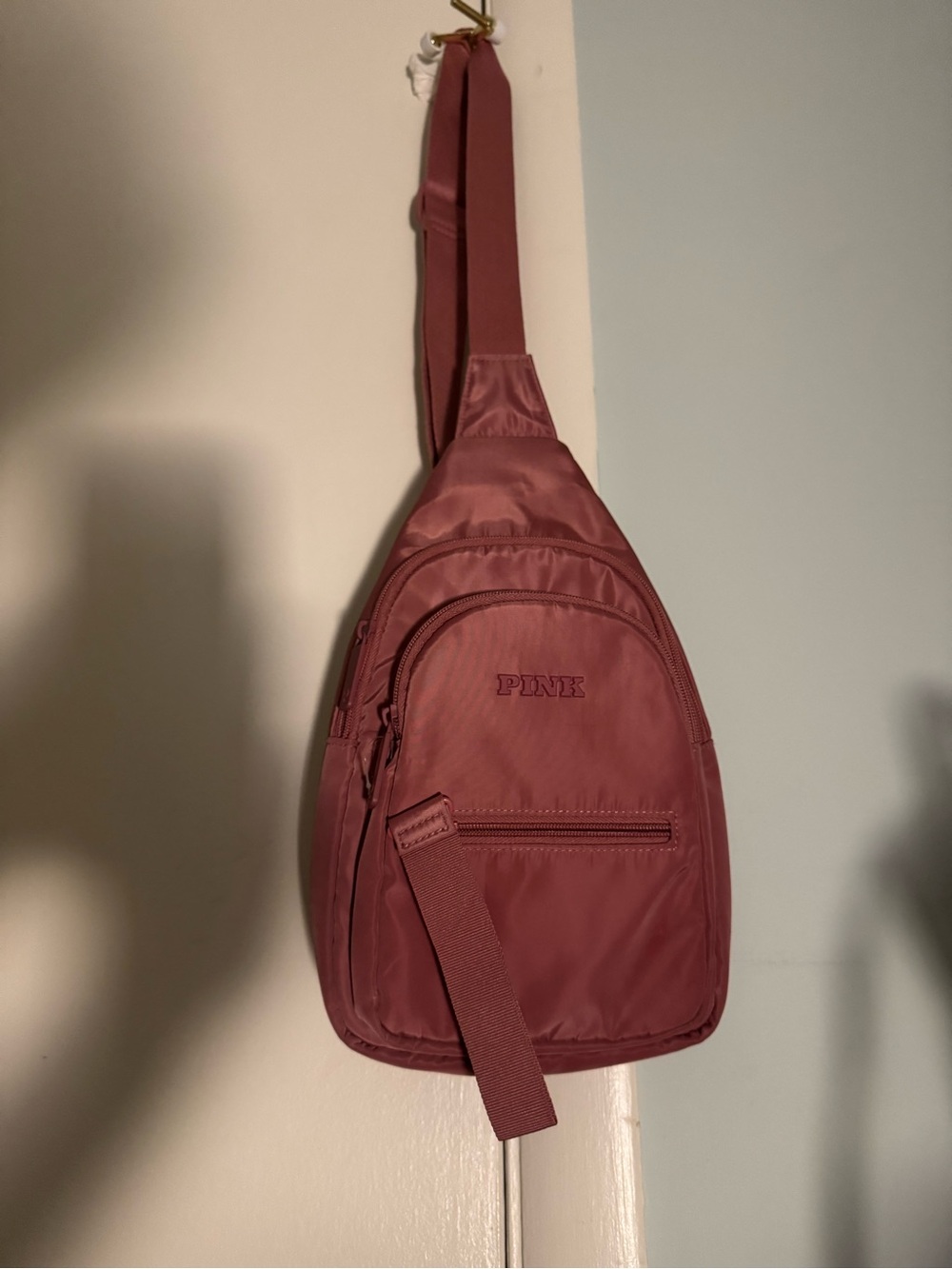 PINK Victoria's Secret Women’s Sling Bag - Rose Mauve
